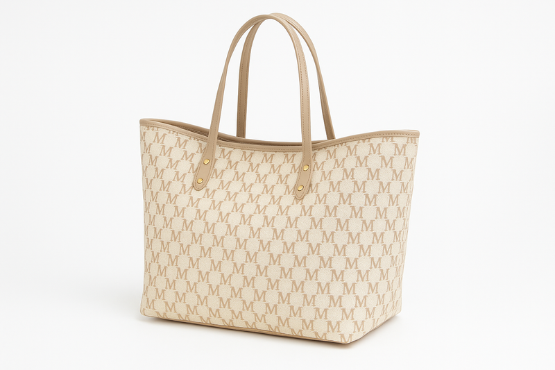 Enhanced beige tote bag product image