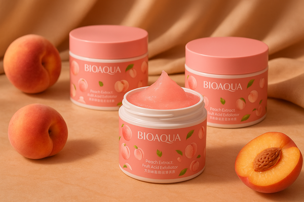 Enhanced BIOAQUA Peach Extract collection with luxury presentation