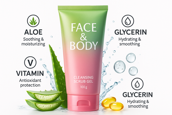 Enhanced Cleansing Scrub Gel with Benefits