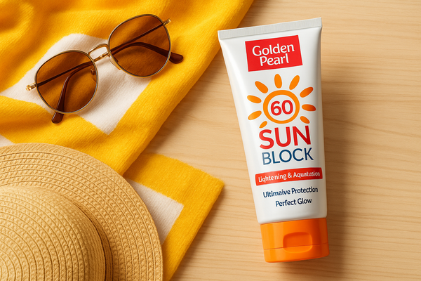 Enhanced Golden Pearl Sunscreen - Lifestyle Shot