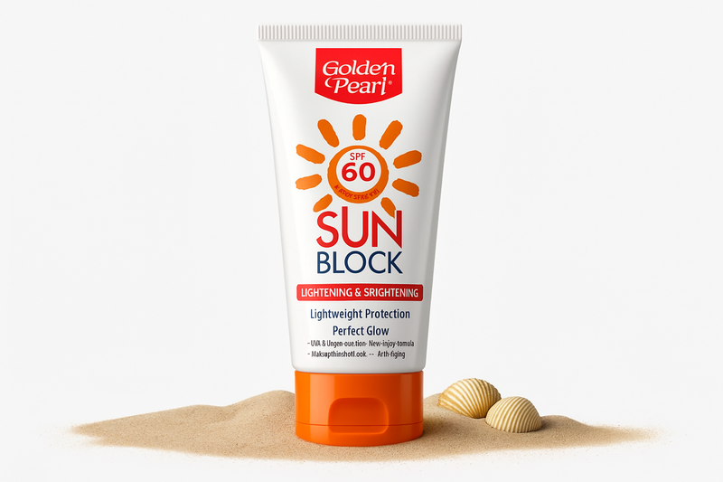 Enhanced Golden Pearl Sunscreen - Studio Shot