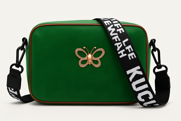 Enhanced green handbag