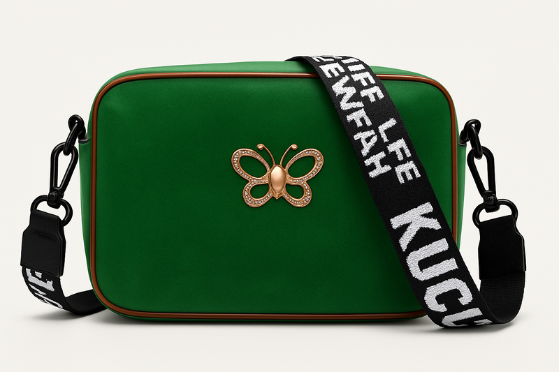 Enhanced green handbag